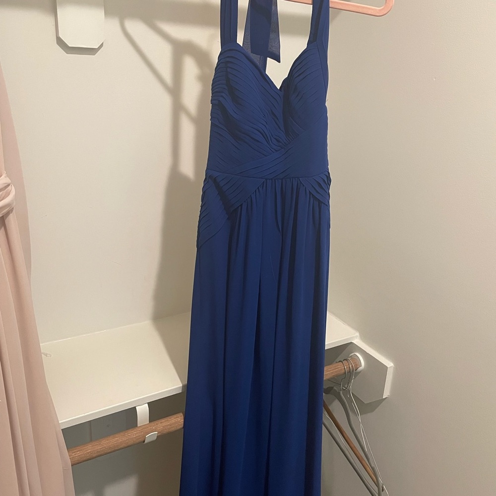 BCBG long bridesmaid dress size small 0 blue - elegant and beautiful